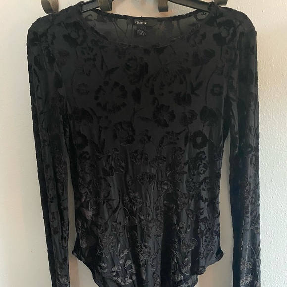 Floral Mesh Bodysuit - Picture 1 of 2